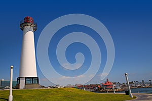 Long Beach California skyline from Shoreline Lighthouse