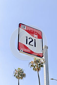 Long Beach Transit sign