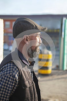 Long beard, the old man image