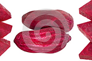 Long beet-root closeup