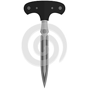 Long bonder knife vector isolated on white background
