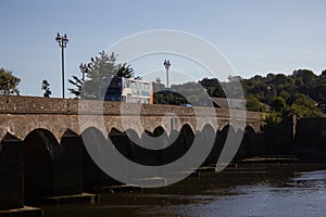 The Long Bridge over the river Taw in Barnstaple, Devon