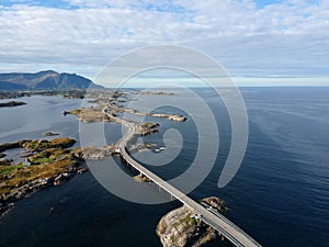 Long Bridge Road in Norway near Atlantic road
