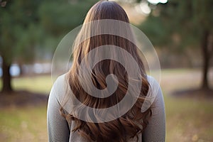 Long Brown Hair, Rear View