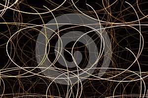 Long camera exposures of artificial light sources at night