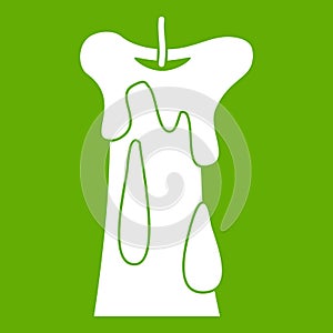Long candle icon green