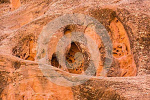 Long Canyon Red Rock Niches within Alcoves in