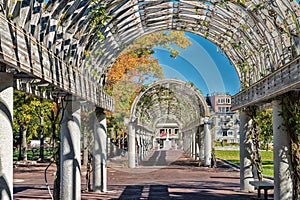 Long Corridor at Christopher Columbus Waterfront Park, Boston