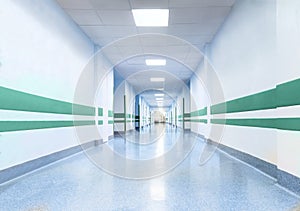 Long Corridor in Hospital photo