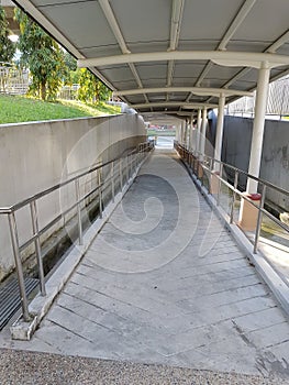 Long covered walkway