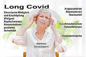 Long covid syndrome symptoms german