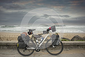 Long Distance Bicycle by Ocean