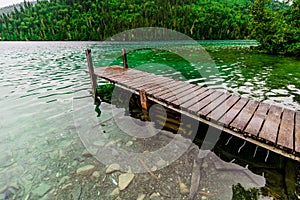 Long Dock and Amazing View of a Lake