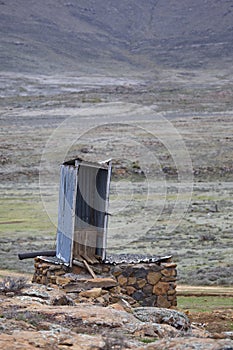 Long Drop toilet, Lesotho.