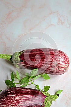 Long eggplant, purple eggplant, vegetables, love pear, fresh agricultural produce, colorful vegetables, sprinkled eggplant