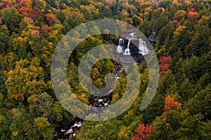 Blackwater Falls in Autumn - Blackwater Falls State Park - Long Exposure of Waterfall - West Virginia