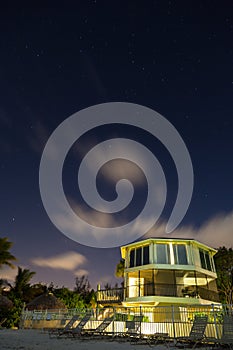 Long exposure beach house