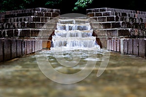 Long exposure cascade fountain wider