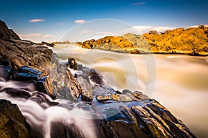 Long exposure of cascades on the Potomac River at Great Falls Pa