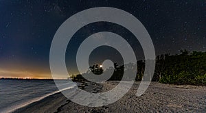 Long Exposure - Chasing the Milky Way - Sanibel Island Beach