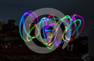 Long exposure in color abstract