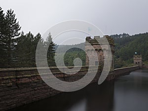 A long exposure of the Derwent Dam and resevoir photo