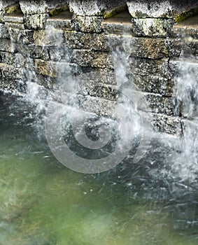 Long Exposure detail of a fountain