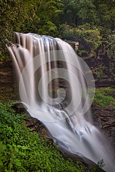 A long exposure of Dry Falls near Highlands, North Carolina.