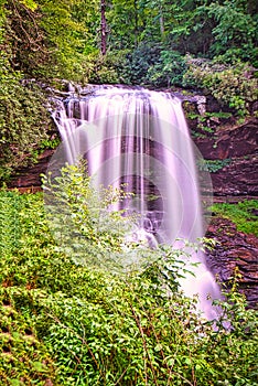 A long exposure of Dry Falls near Highlands, North Carolina.