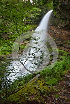 A long exposure of Dry Falls near Highlands, North Carolina.