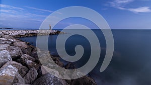 Long exposure Estepona Port