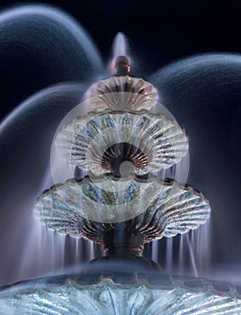 Long exposure fountain