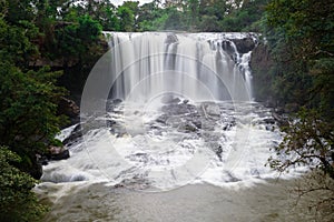 Long exposure image of Bousra Waterfall in Mondulkiri, Cambodia