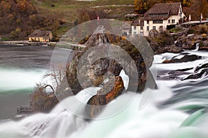 long exposure image of Rhine falls, Schaffhausen, Switzerland