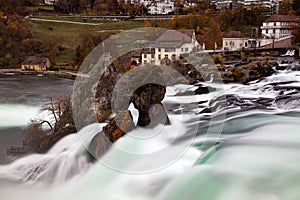 long exposure image of Rhine falls, Schaffhausen, Switzerland