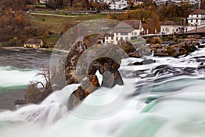 long exposure image of Rhine falls, Schaffhausen, Switzerland