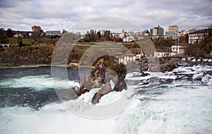 long exposure image of Rhine falls, Schaffhausen, Switzerland