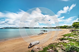 Long exposure at the Natural Harbour and beach in Thursday Island, Australia.