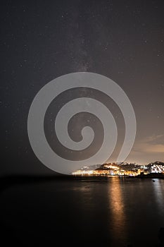 Long exposure night shot in Almunecar, Spain photo