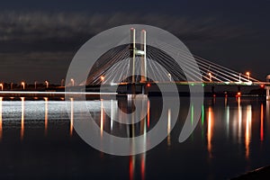 Bridge spanning the Mississippi River photo