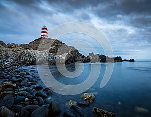 Caldera lighthouse at dusk photo