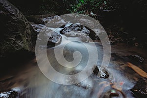 Long exposure photograph In the river