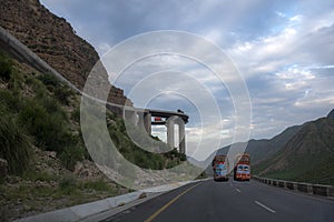 Long exposure photography of road to fort munro , dg khan pakistan