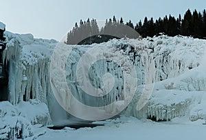 Long-exposure picture of tannforsen