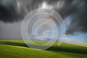 Long exposure rainstorm