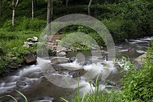 Long exposure river flow
