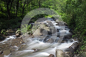 Long exposure river flow