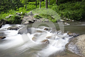 Long exposure river flow