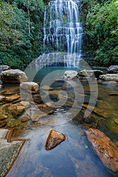 Long exposure from the Salto Cristal one of the most beautiful waterfalls in Paraguay