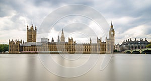 Long Exposure shot of Big Ben and Houses of Parliament, London